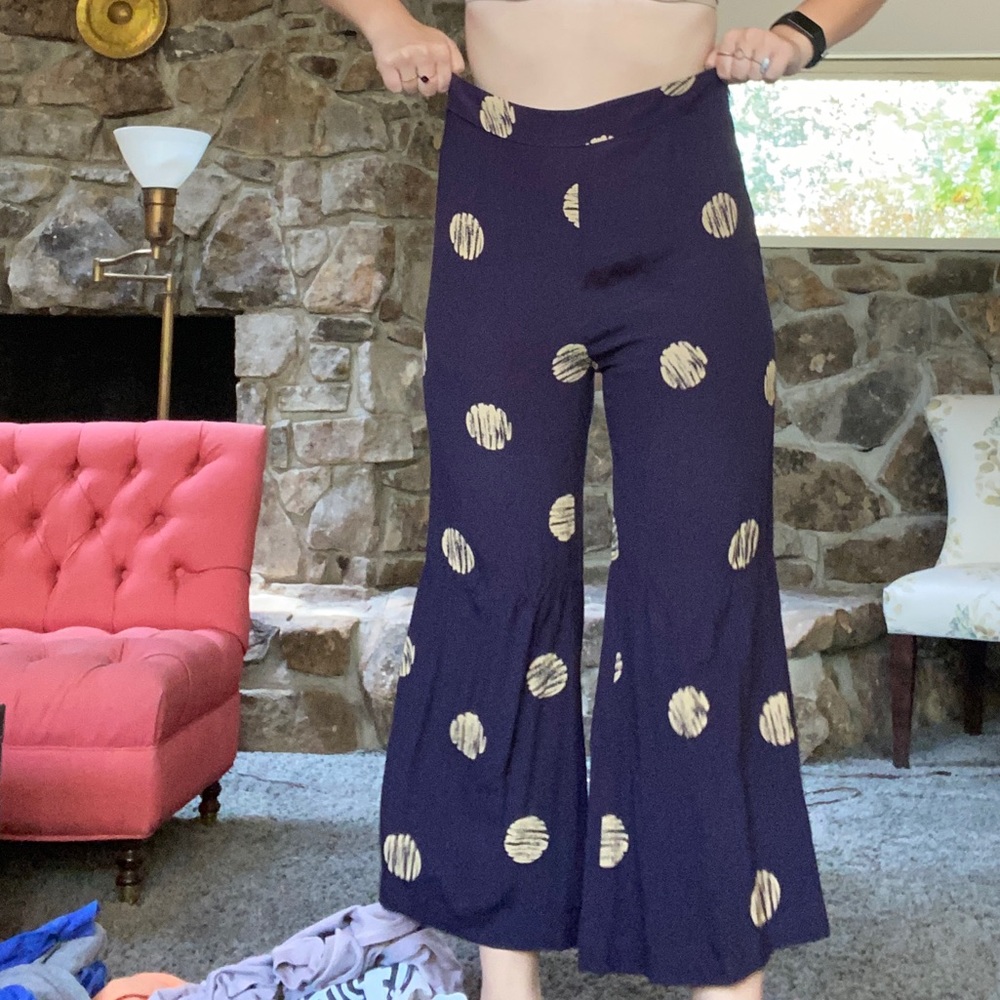 Silky flare pants